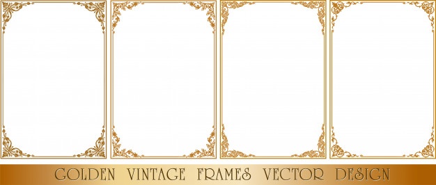 Frame floral border template